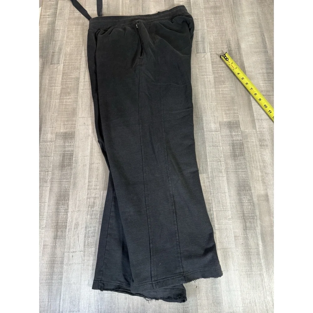 Old Navy Baggy Sweatpants Black Chunky Drawstring Grunge Pockets Mens Large
